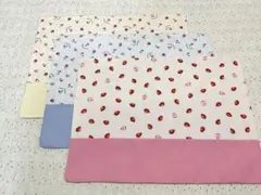 いちご入園入学３点セットくすみランチョンマット３枚(30×40)給食セット女の子
