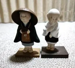 乃りたけ 童子人形 こま回し/花火遊び ノリタケ 陶器 フィギュア