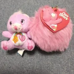 ケアベアミニぬいぐるみ・ポンポンチャームストラップ2点セットのサムネイル