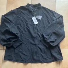 AS KNOW AS PINKY 黒 ボリューム長袖シャツ