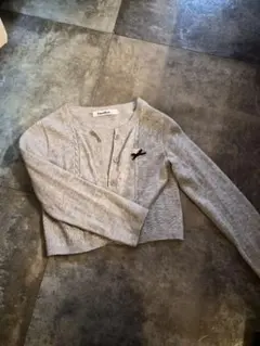 familiar グレー カーディガン 110