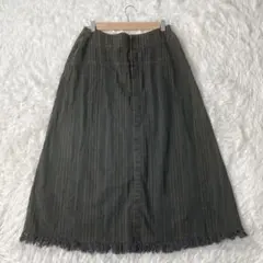 ジャンニロジュディチェ デニム スカート 黒 GIANNI LO GIUDICE