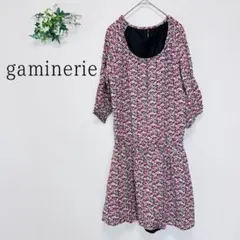 gaminerie ワンピース　花柄　七分袖　ポケットのサムネイル