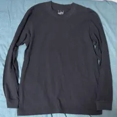 muji 黒　長袖カットソー L