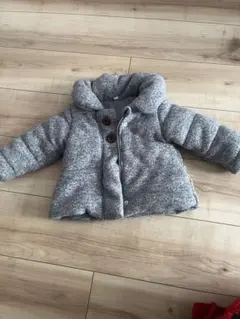 グレー　キルティングアウター　コート