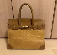 【値下げ】FRANCE DE MODE オーストリッチ ハンドバッグ