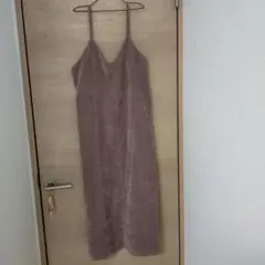 コーデュロイキャミワンピース 薄い茶色 GU　Mサイズ