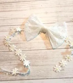 ヘアバンド リボン レース お花 ベビー キッズ 女の子 結婚式 パーティー
