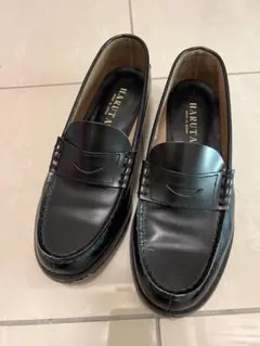 HARUTA ブラック ローファー　本革3048