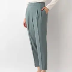 GLOBAL WORK ウツクシルエットテーパードパンツ ブルー