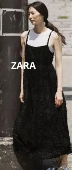ZARA キャミワンピース ブラック