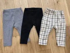 UNIQLO ユニクロ リブレギンス 80サイズ 3枚セット