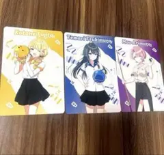 学園アイドルマスター　ラウンドワン　特典ポストカード　3枚