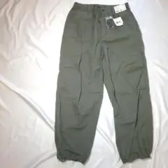【未使用】UNIQLO C ワイドパラシュートパンツ オリーブ Lサイズ