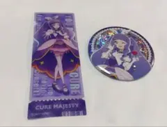 キミプリ　キミとアイドルプリキュア　映画　ホログラム缶バッジ　キュアマジェスティ