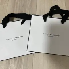 PIERRE MARCOLINI ホワイト紙袋 2枚セット