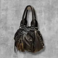 【極美品】y2k studs hand shoulderbag archive