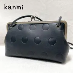 kanmi カンミ　キャンディ がま口ポシェット ショルダーバッグ　ネイビー