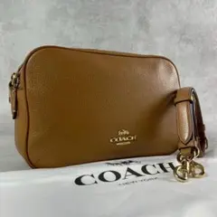 ✨美品✨コーチ　ジェス　ショルダーバッグ 2way ダブルファスナー　レザー　茶