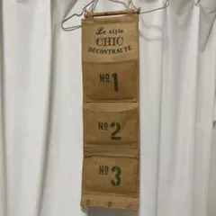 벽걸이 수납 벽 포켓 대마 소재 포켓 3 개