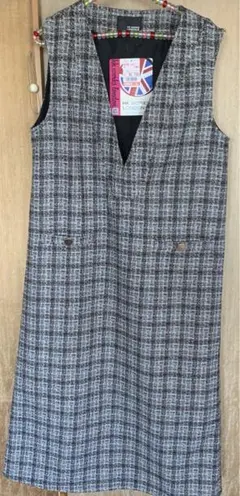 宮田聡子★ツィードジャンスカ★しまむらコラボ★M★黒グレーチェック