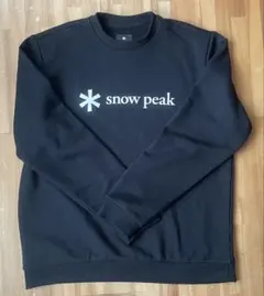 snow peak スノーピーク 黒 トレーナースウェット M