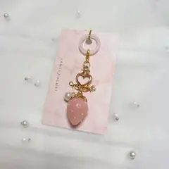 いちごとハートのめじるしアクセサリー　めじるしチャーム
