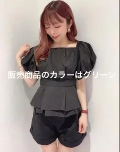 redyazel バックリボンブラウス　くすみグリーン 　Mのサムネイル