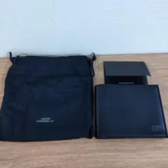 ※説明文を確認下さい　PORTER　二つ折り　財布　ブラック