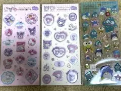国内正規品　サンリオ　すりガラス風シール＋クリアキャンディシール
