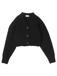 eimy istoire ケーブルニットカーディガン （BLACK）
