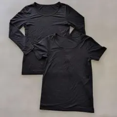 ♥ユニクロ✨HEATTECH 【140】⭐長袖/半袖❄2枚セット