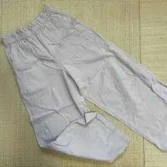 ガウチョパンツ パンツ オーバー パステル ピンク 春夏 薄手 カジュアル