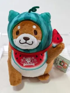 新品 忠犬もちしば ぬいぐるみ大 熊本限定 スイカ ごま ご当地 黒柴
