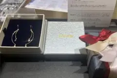 K18YG ダイヤモンドピアス　ツツミのサムネイル