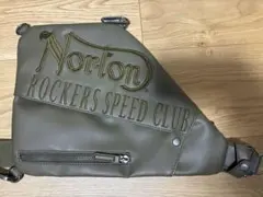 Norton ロゴ刺繍 バッグ オリーブグリーン