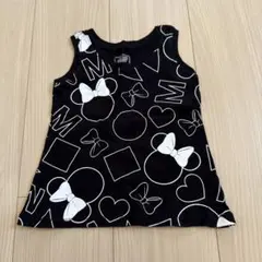 OLD NAVY ディズニー　タンクトップ　ブラック　ミニーちゃん　100のサムネイル