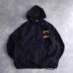 90sVintageパッカブルアノラックナイロンジャケットXXL黒ハーフジップ