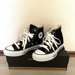 【新品】コンバース　オールスター　ハイカットブラック　22.5cm