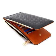 二つ折り長財布 カードケース メンズ レディース 小銭入れ付 大容量 かっこいい