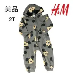 H&M ミッキーマウス柄ロンパース 2T
