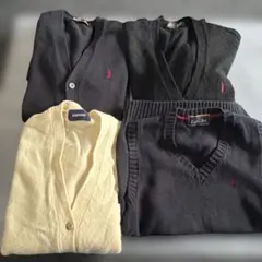 黒のボタン付きカーディガン4点おまとめセット(542)