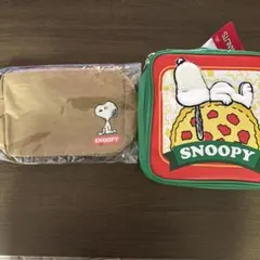 スヌーピ アミューズメントポーチとバッグの2点