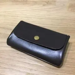 ハンドメイド ミニウォレット 牛革