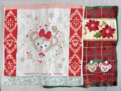 ディズニーシー ダッフィー シェリーメイ クリスマス ハンドタオルセット