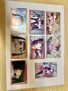 【物語シリーズ-猫物語】ひたぎ/翼/真宵/暦［SP3種ウエハースカード8枚］