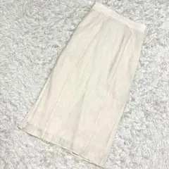 lato タイトスカート　綿100% コットンスカート　韓国　ホワイト　（M）