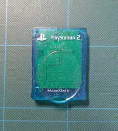 PS2 メモリーカード クリアブルー 動作確認済　プレステ2 ゲーム周辺機器
