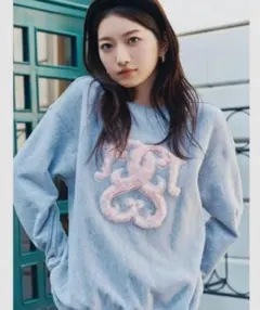 SNIDEL WEB限定 ボアロゴスウェット