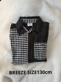 BREEZE チェック柄シャツ130